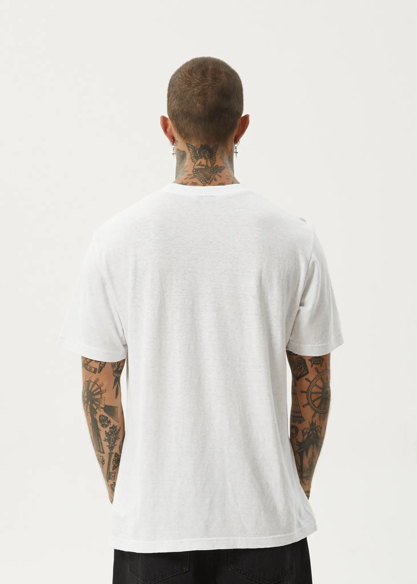 AFENDS Mens Classic - Retro Fit Tee - White
