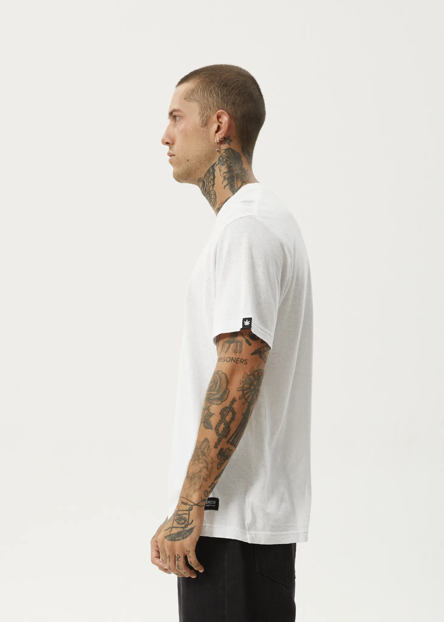 AFENDS Mens Classic - Retro Fit Tee - White