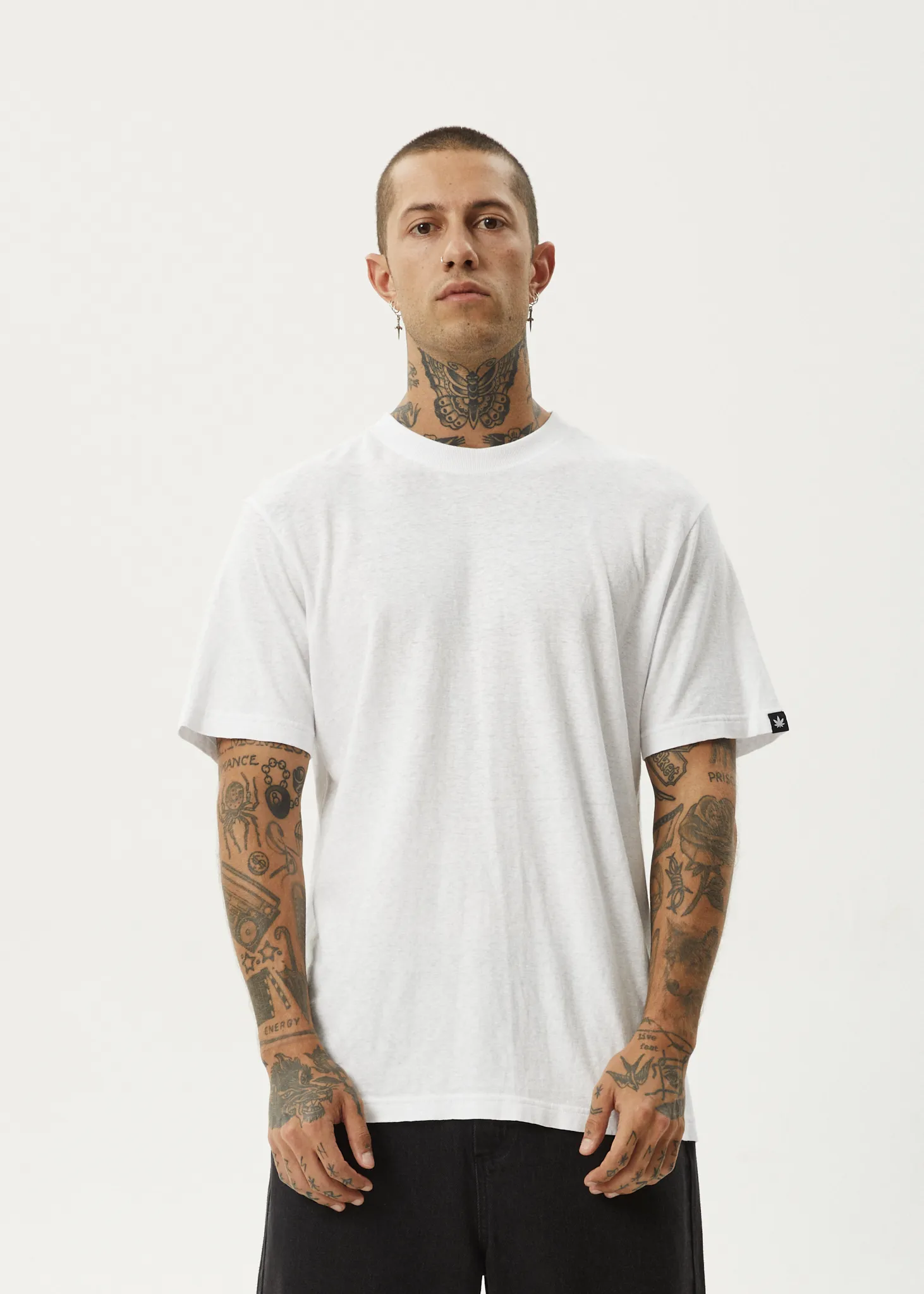AFENDS Mens Classic - Retro Fit Tee - White