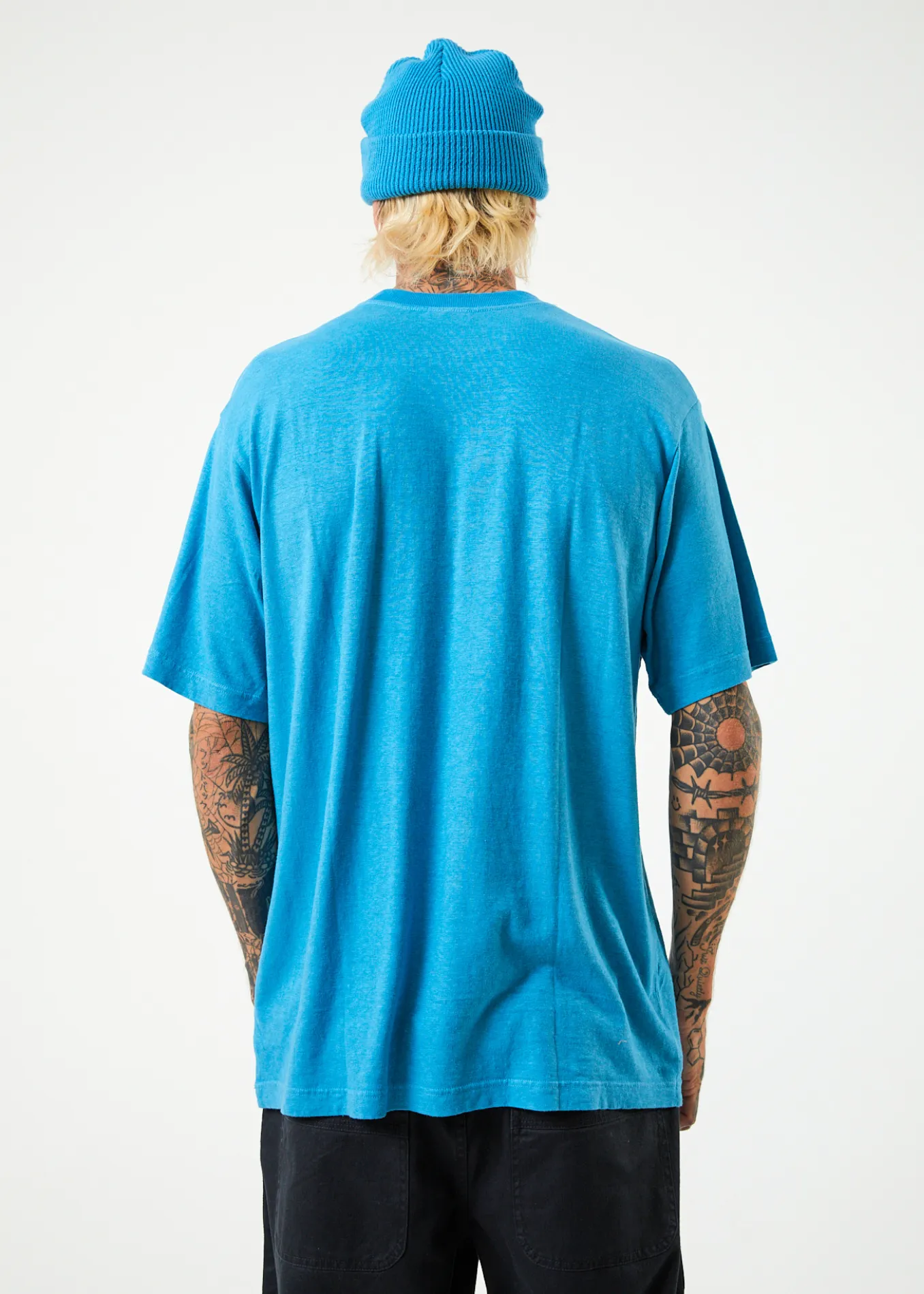 AFENDS Mens Classic - Retro Tee - Dark Teal