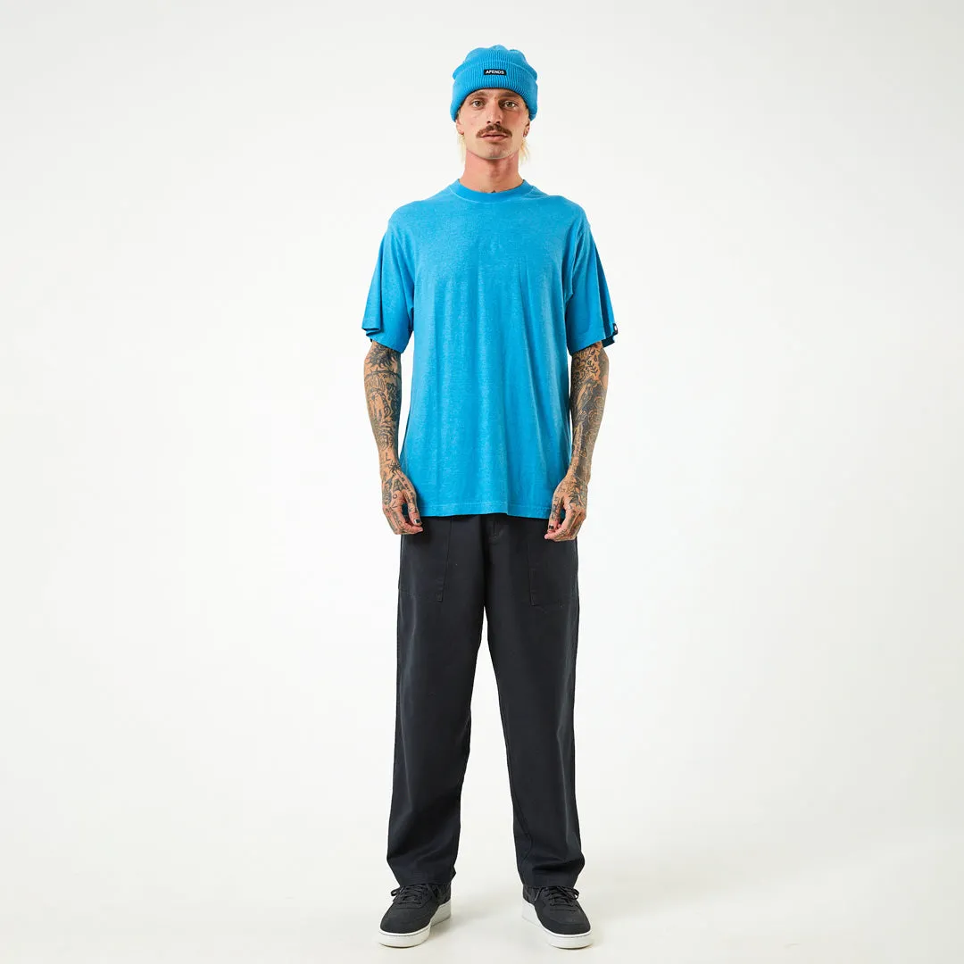 AFENDS Mens Classic - Retro Tee - Dark Teal