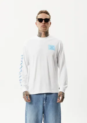 AFENDS Unisex Broccoli - Unisex Long Sleeve T-Shirt - White