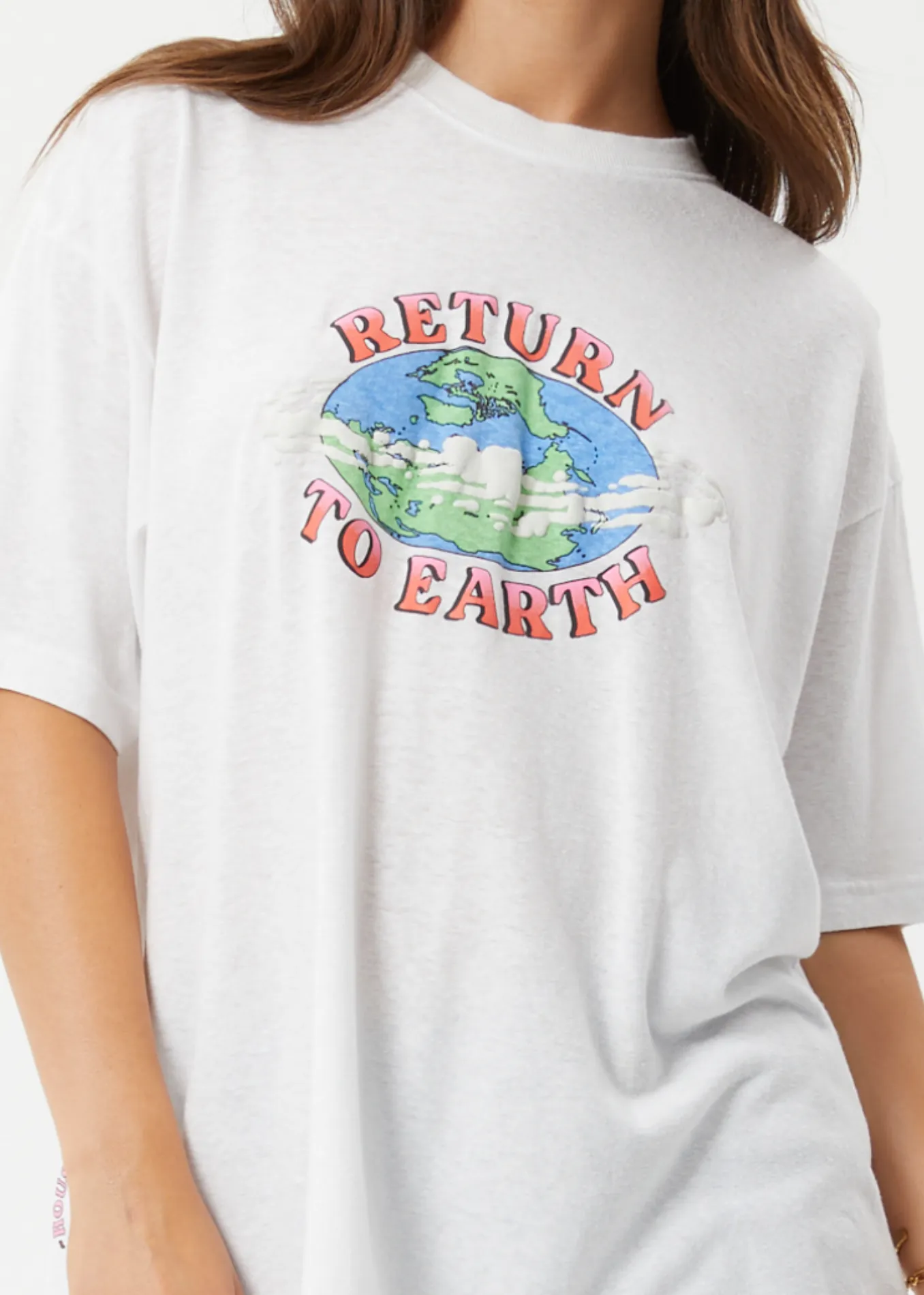 AFENDS Unisex Orbital - Unisex Boxy Graphic T-Shirt - White