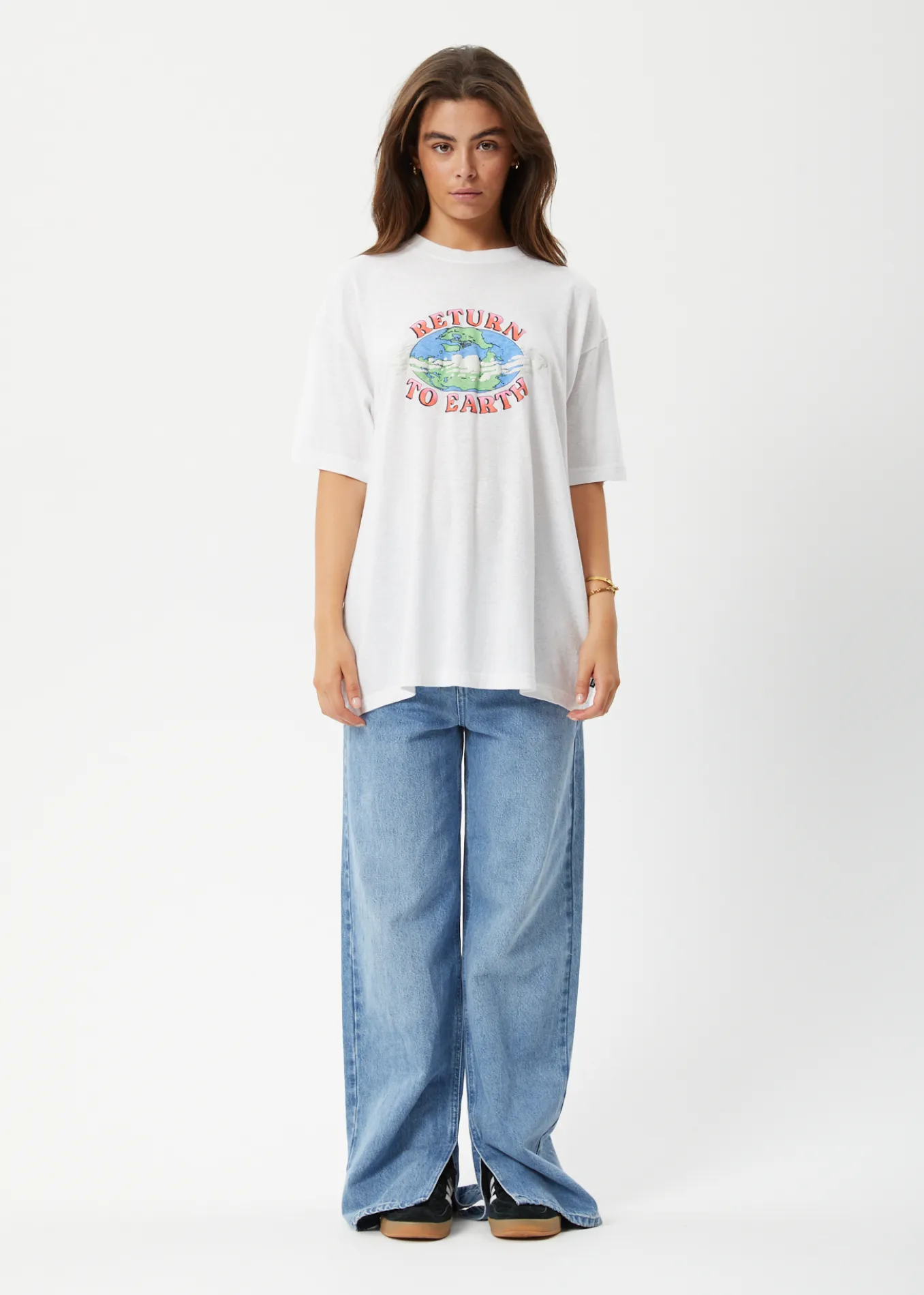 AFENDS Unisex Orbital - Unisex Boxy Graphic T-Shirt - White