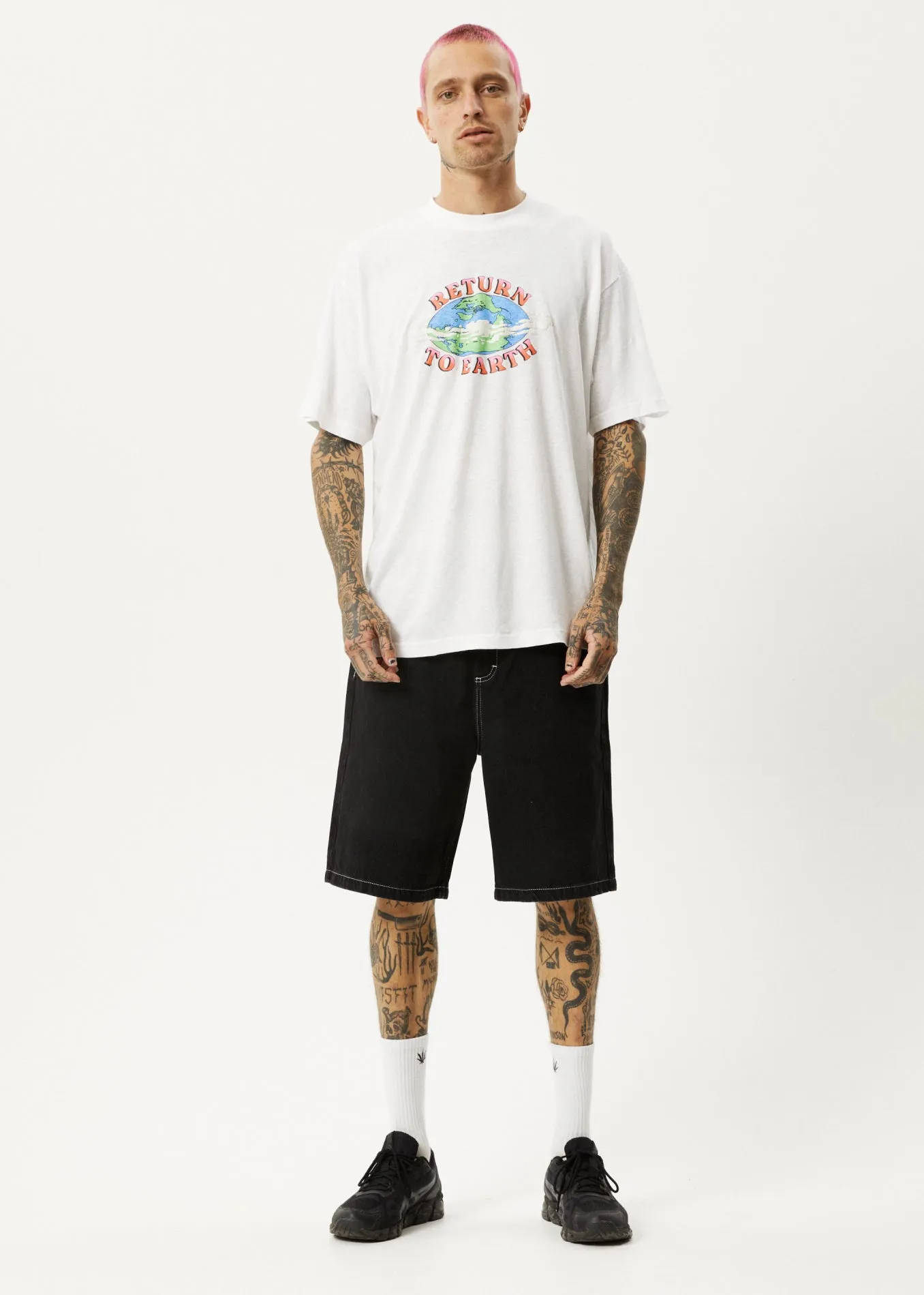 AFENDS Unisex Orbital - Unisex Boxy Graphic T-Shirt - White