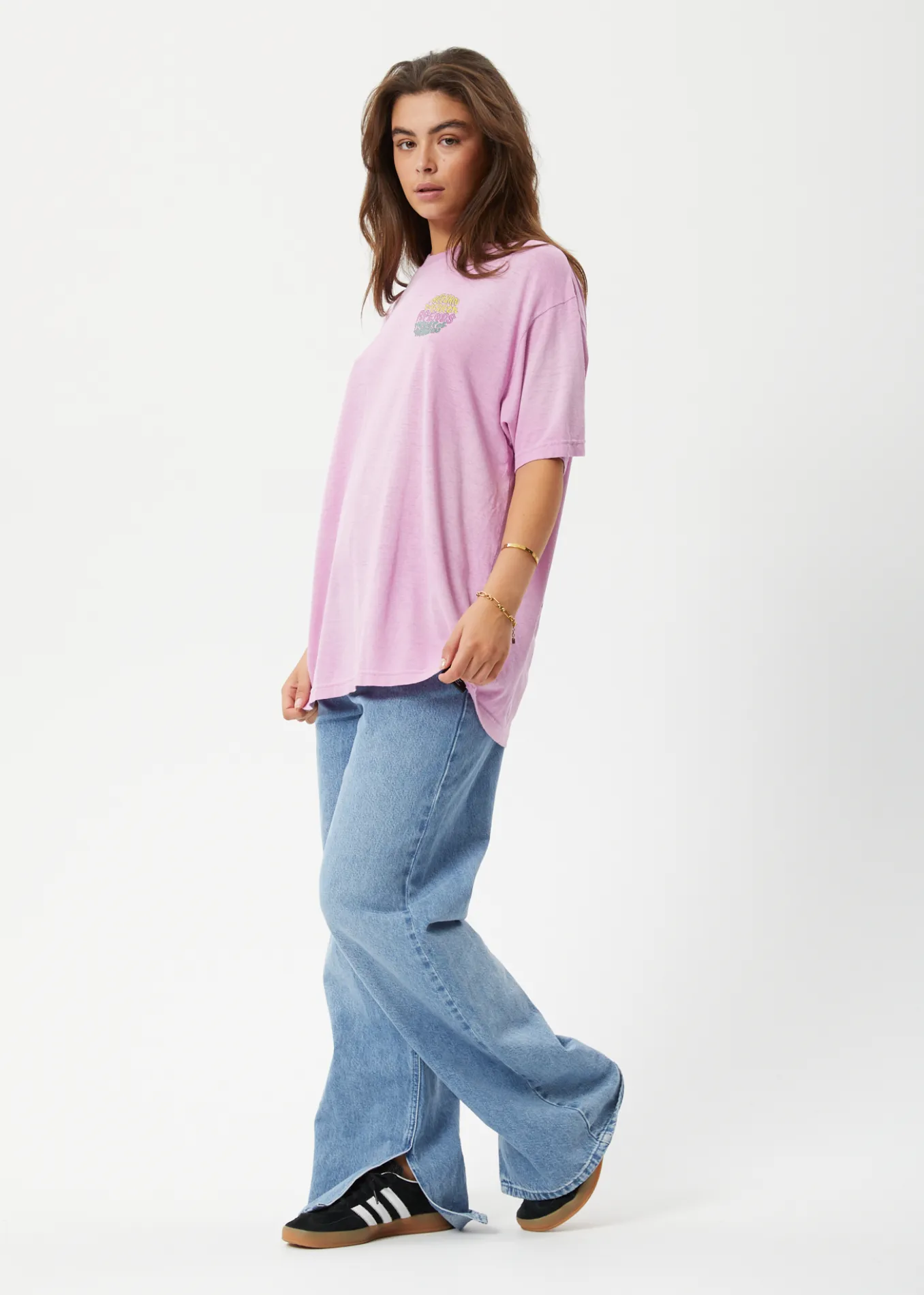 AFENDS Unisex Seasons - Unisex Boxy Graphic T-Shirt - Worn Candy