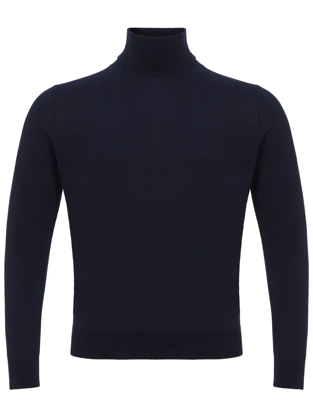 Colombo Blue Navy Cashmere Turtle Neck Sweater