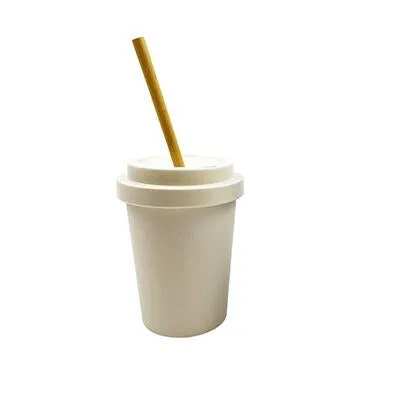 Eco-friendly Bamboo Fiber Mug with Bamboo Straw