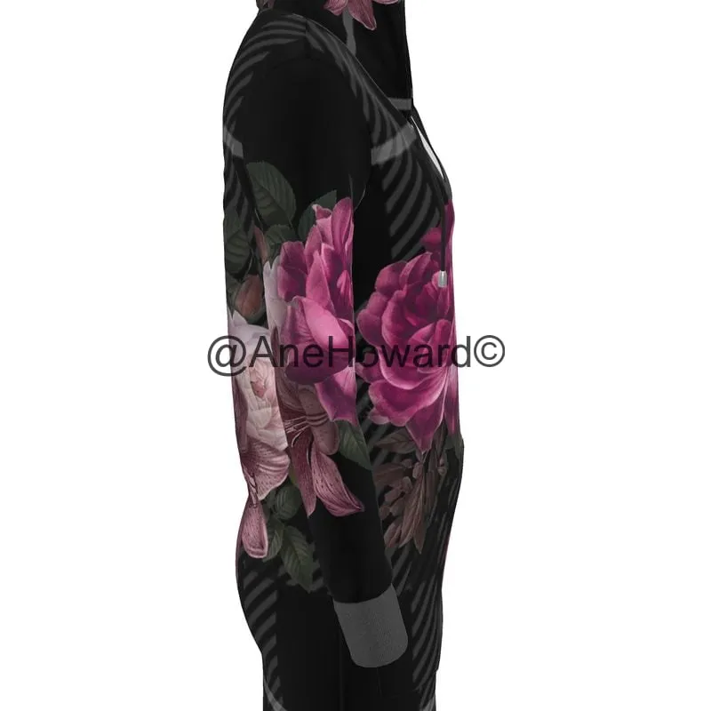 Eco-friendly Hoodie Dress Tartan Floral