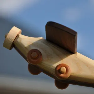 Eco-Friendly Wooden Airplane