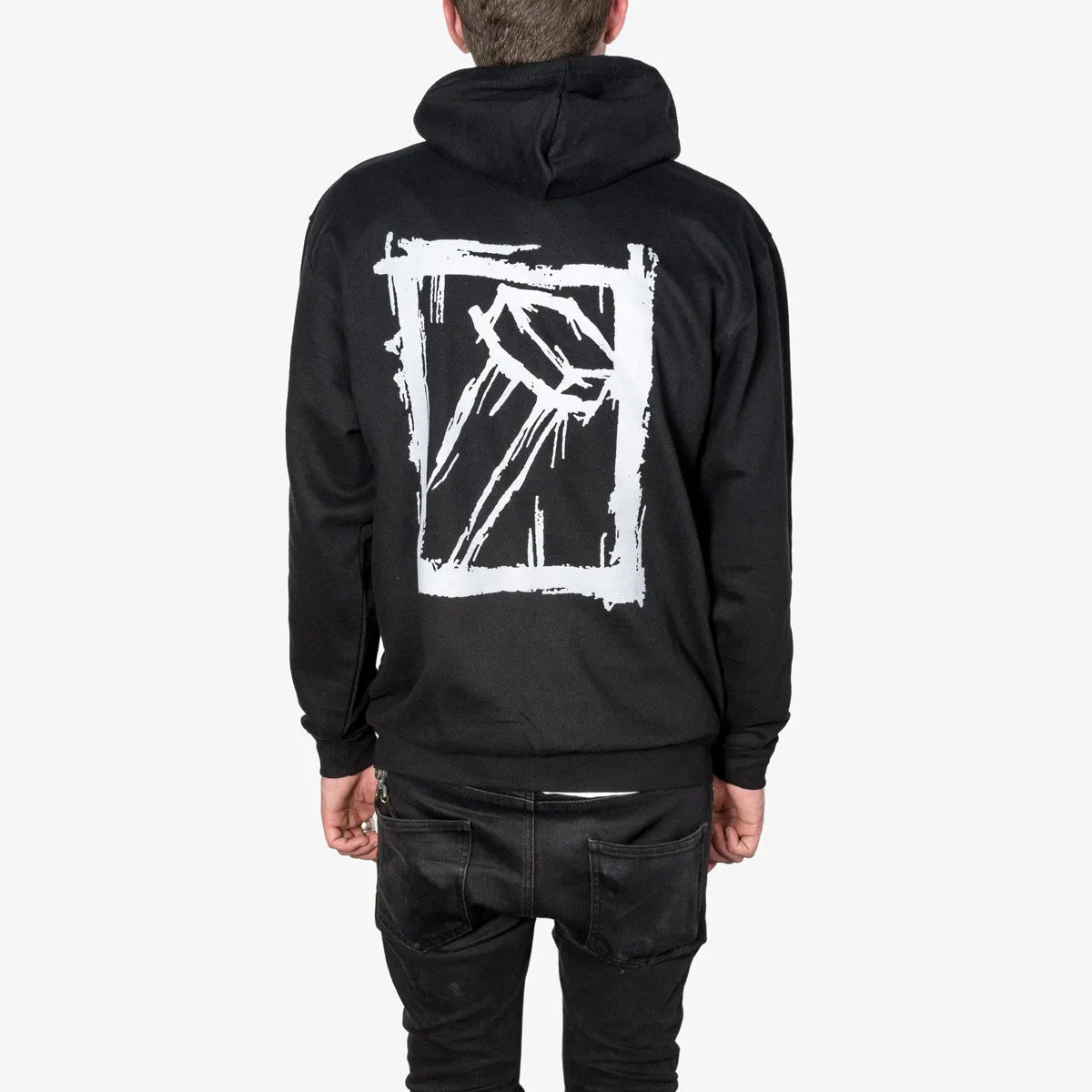 Eighteen Visions - Logo Zip-Up (Silver Ink)