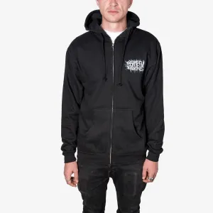 Eighteen Visions - Logo Zip-Up (Silver Ink)