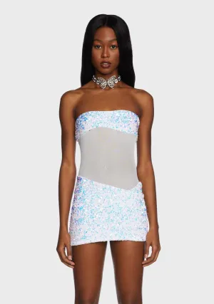 Frosted Spark Horizon Mini Dress