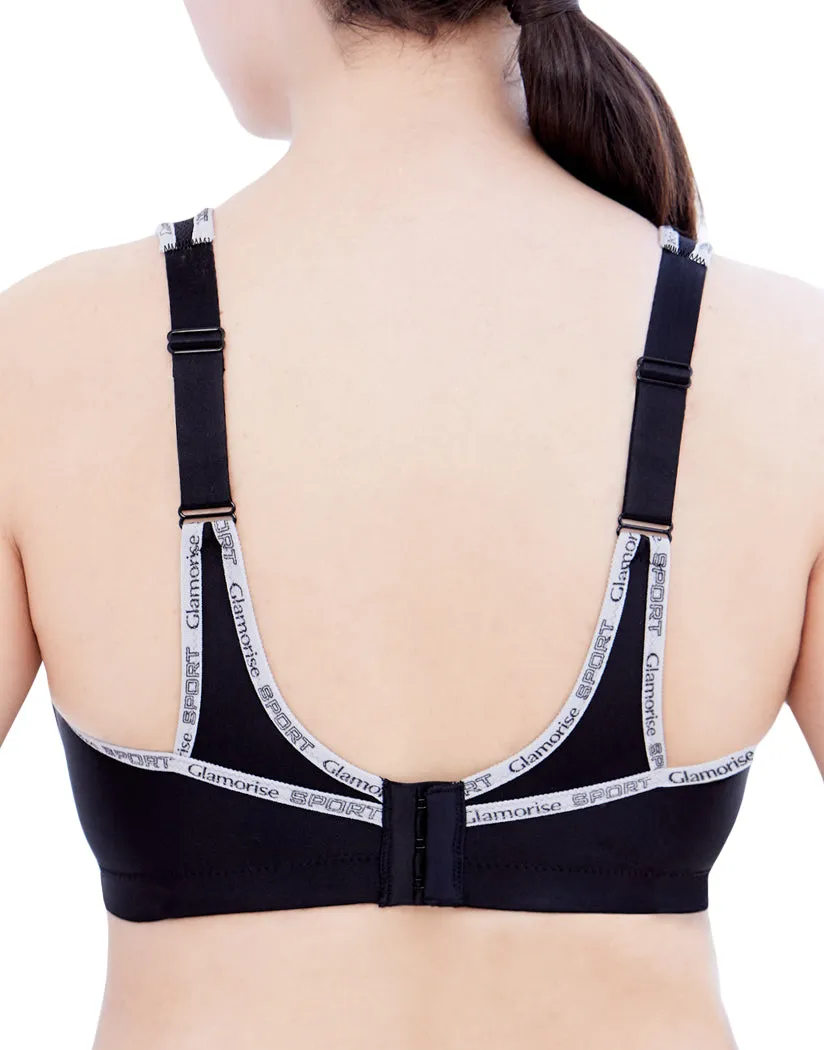 Glamorise No Bounce Cami Sports Bra Black 1066