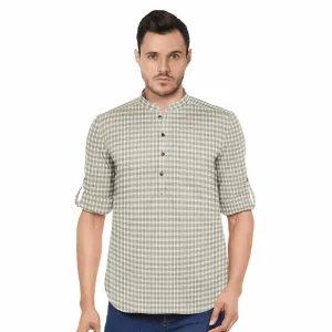 Hemploom - Festive Hemp Kurta in Stripes