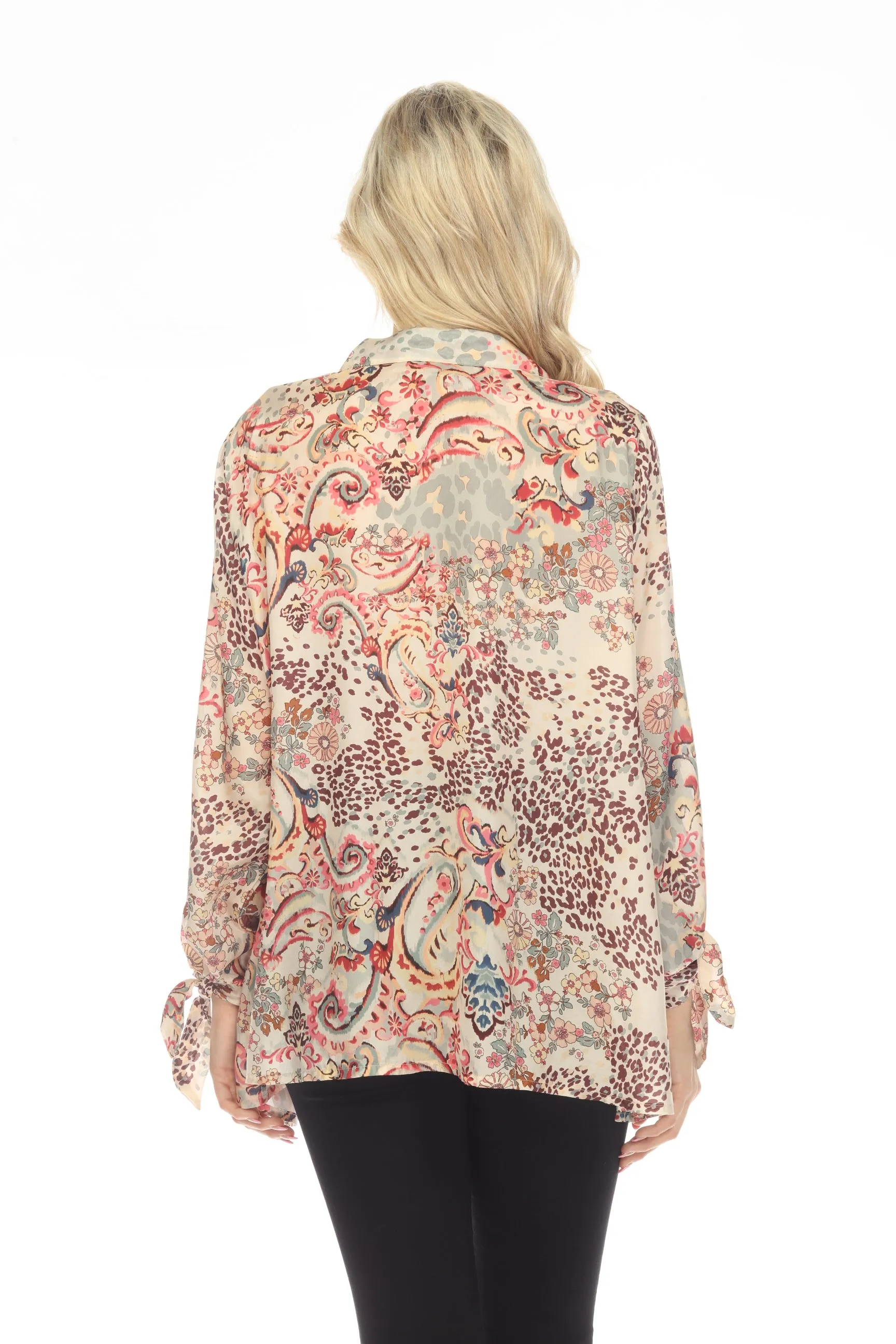 Johnny Was Jungle Paisley Rasvana Blouse Plus Size C10623A1X