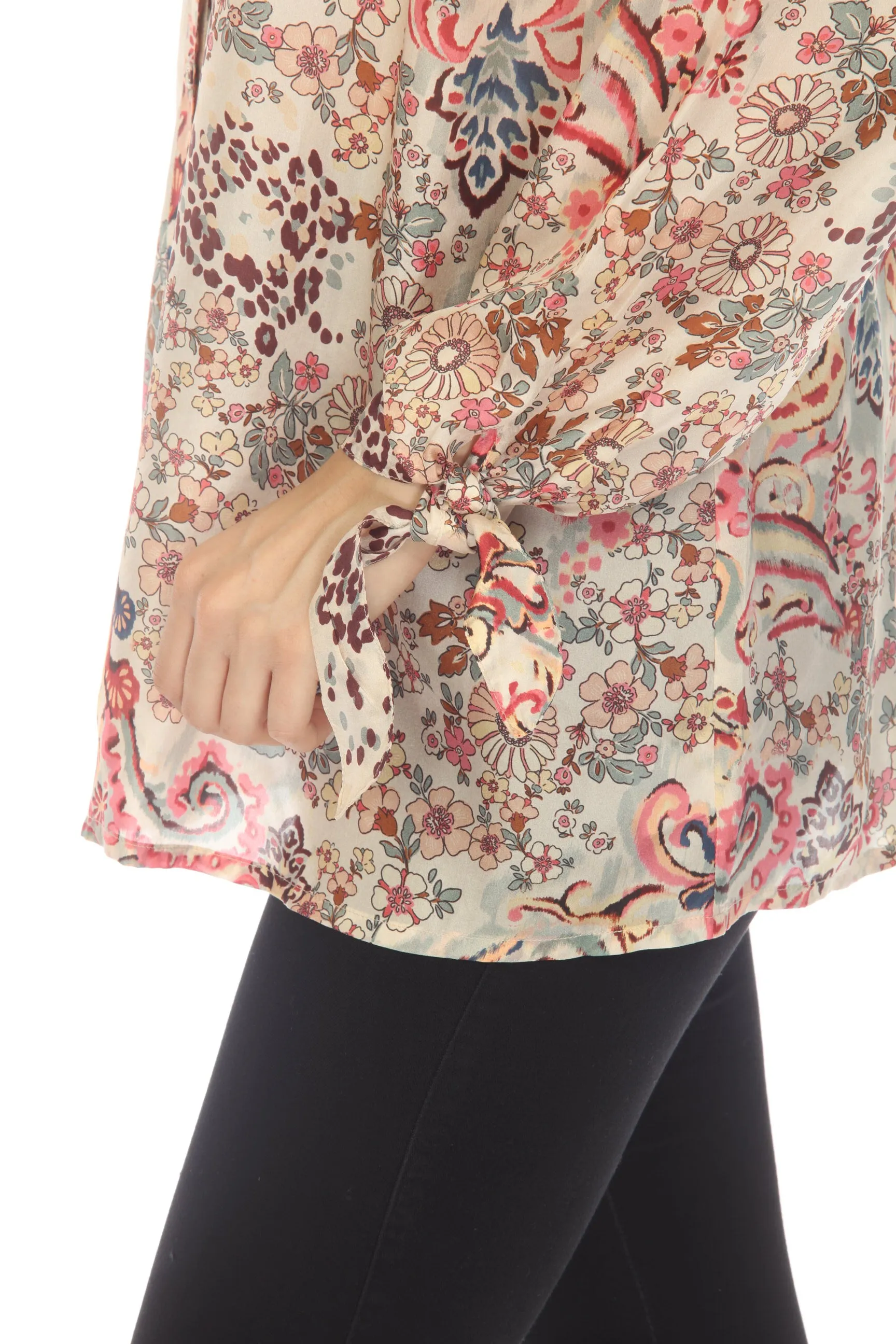 Johnny Was Jungle Paisley Rasvana Blouse Plus Size C10623A1X