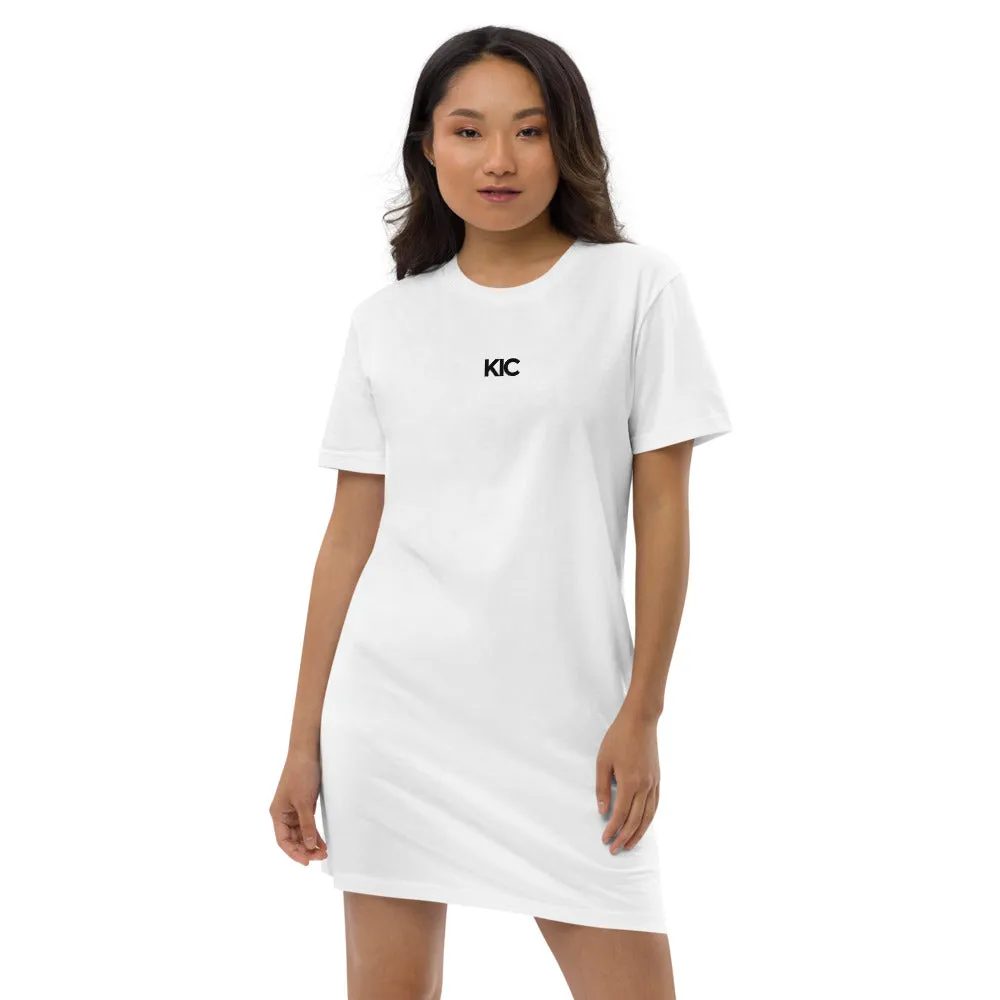 KIC Organic Cotton T-Shirt Dress in Grey or White