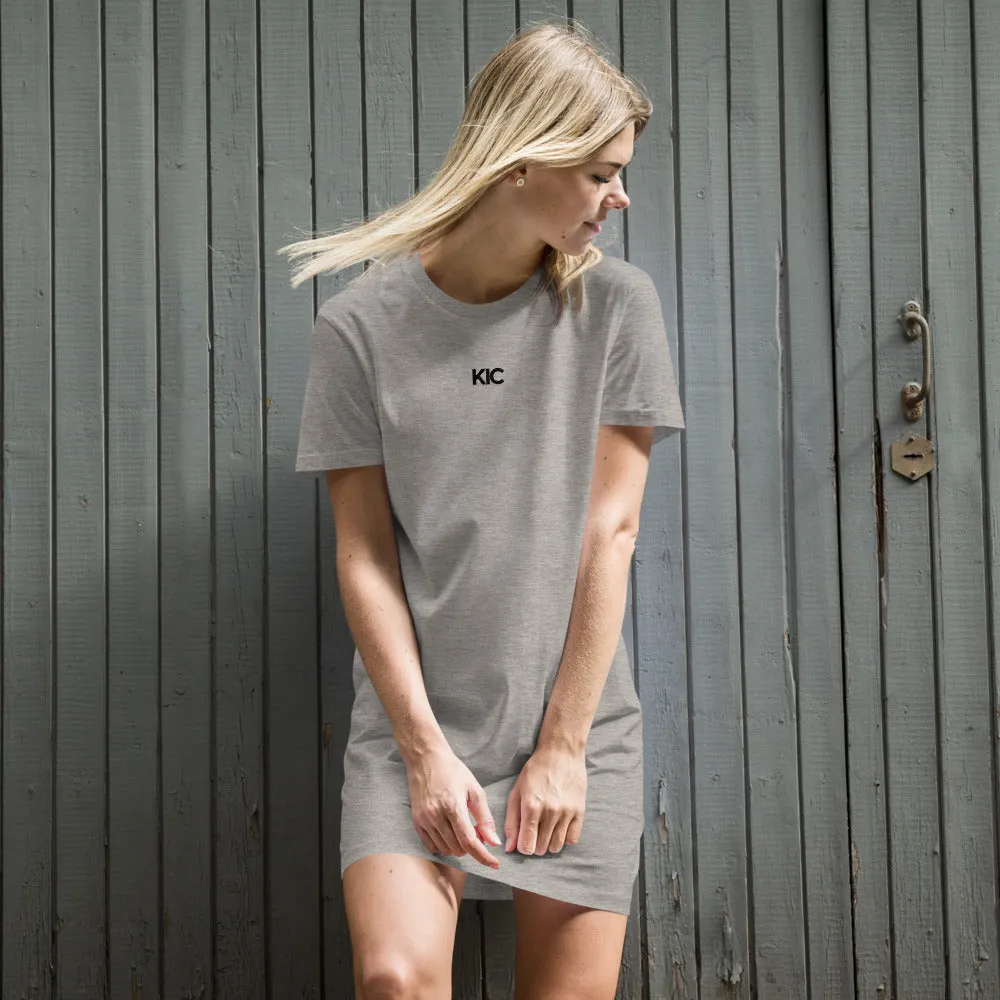 KIC Organic Cotton T-Shirt Dress in Grey or White