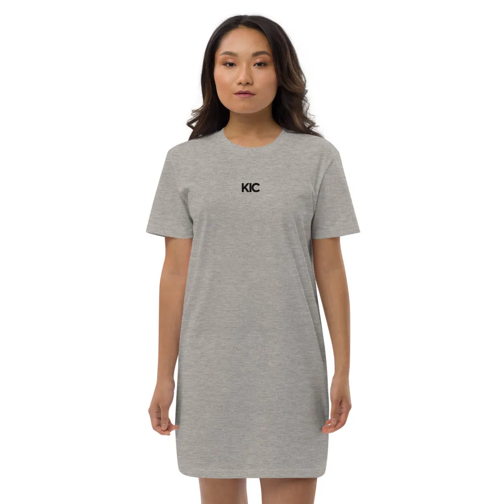 KIC Organic Cotton T-Shirt Dress in Grey or White