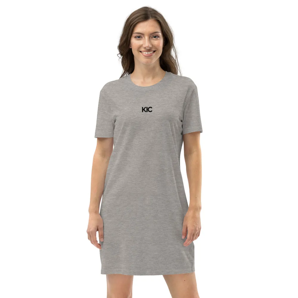 KIC Organic Cotton T-Shirt Dress in Grey or White