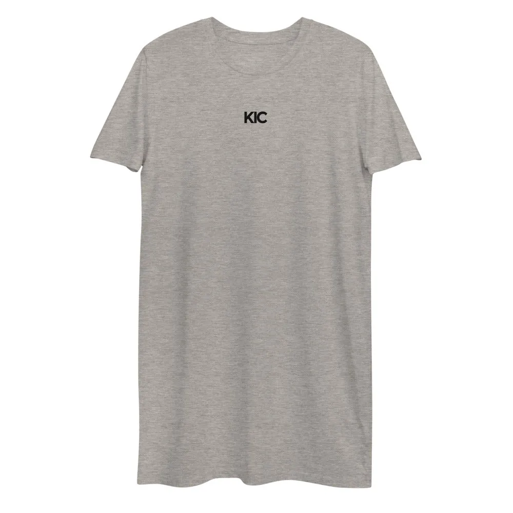 KIC Organic Cotton T-Shirt Dress in Grey or White