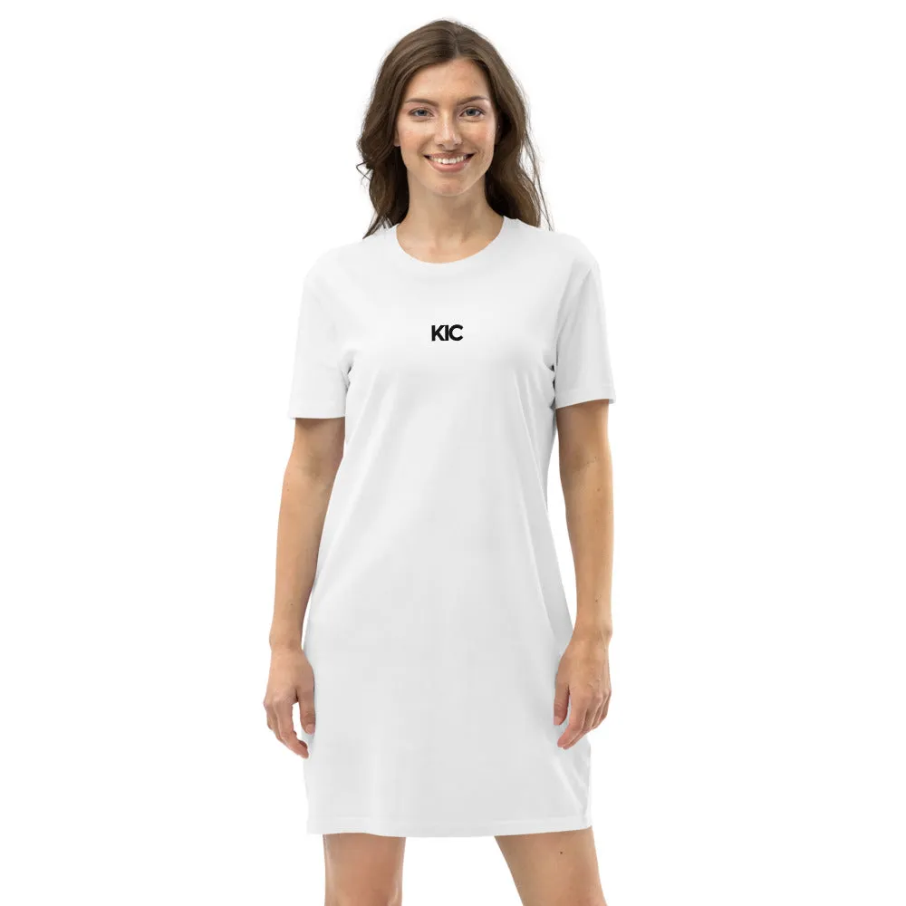 KIC Organic Cotton T-Shirt Dress in Grey or White
