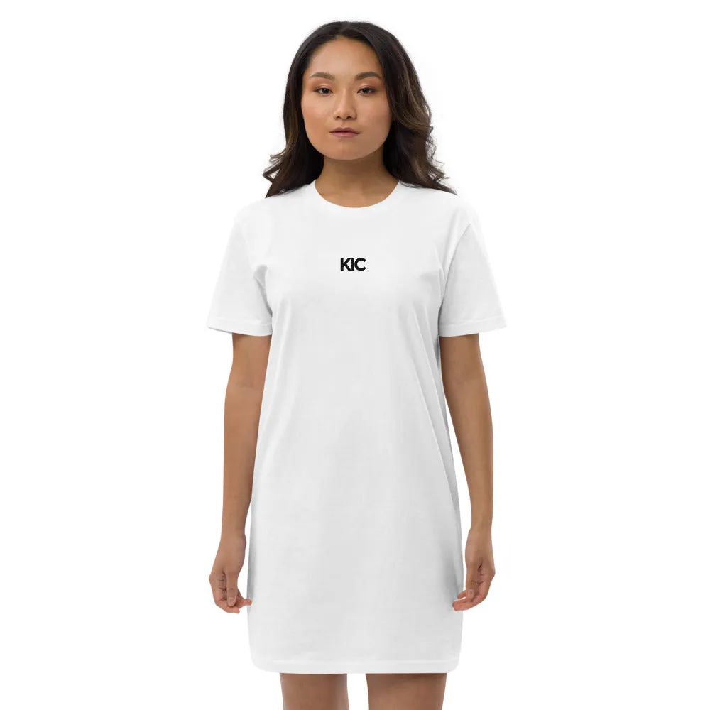 KIC Organic Cotton T-Shirt Dress in Grey or White