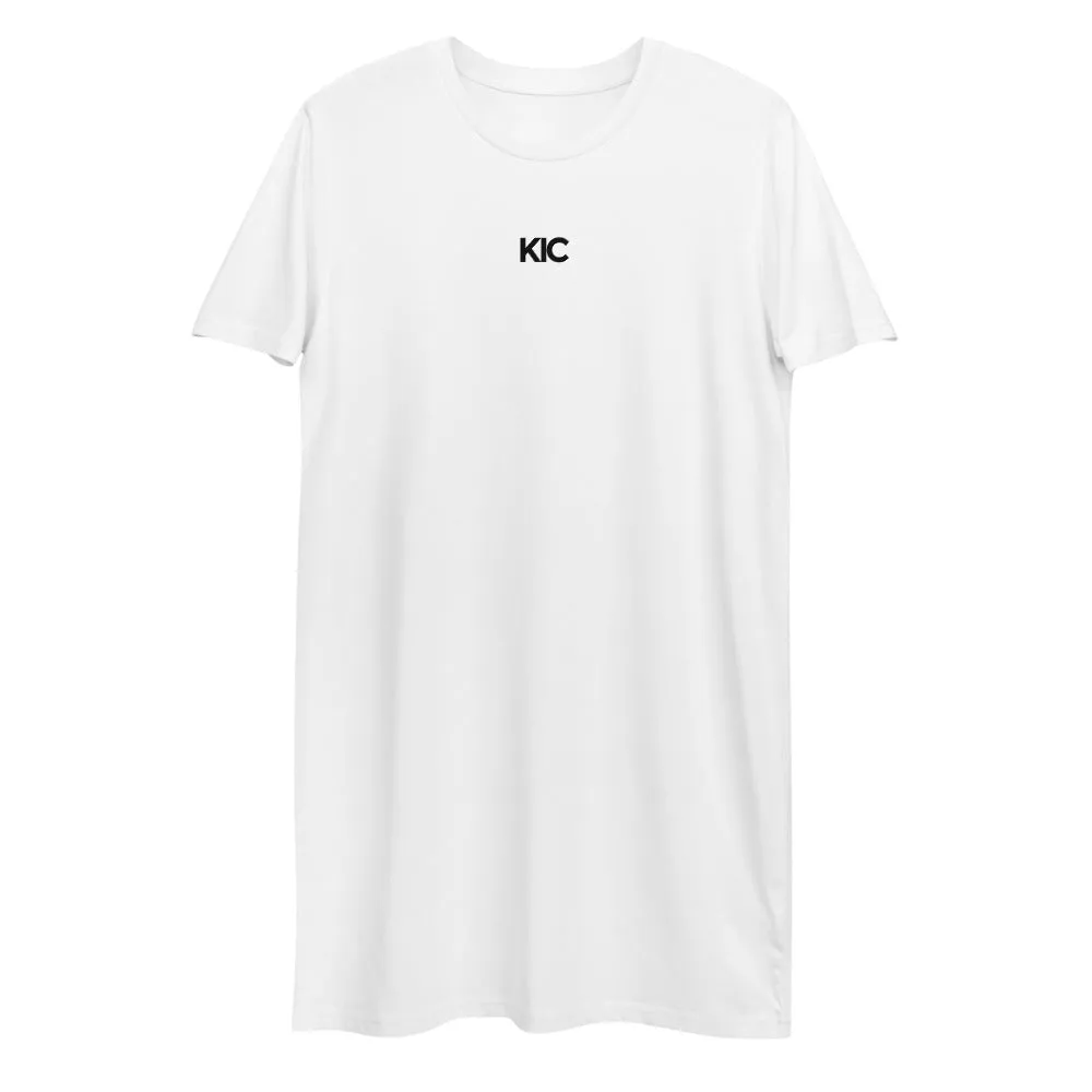 KIC Organic Cotton T-Shirt Dress in Grey or White