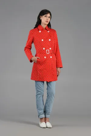 Max Mara Polkadot Trench Coat