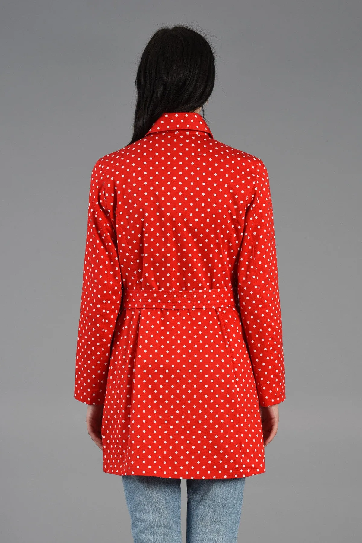 Max Mara Polkadot Trench Coat