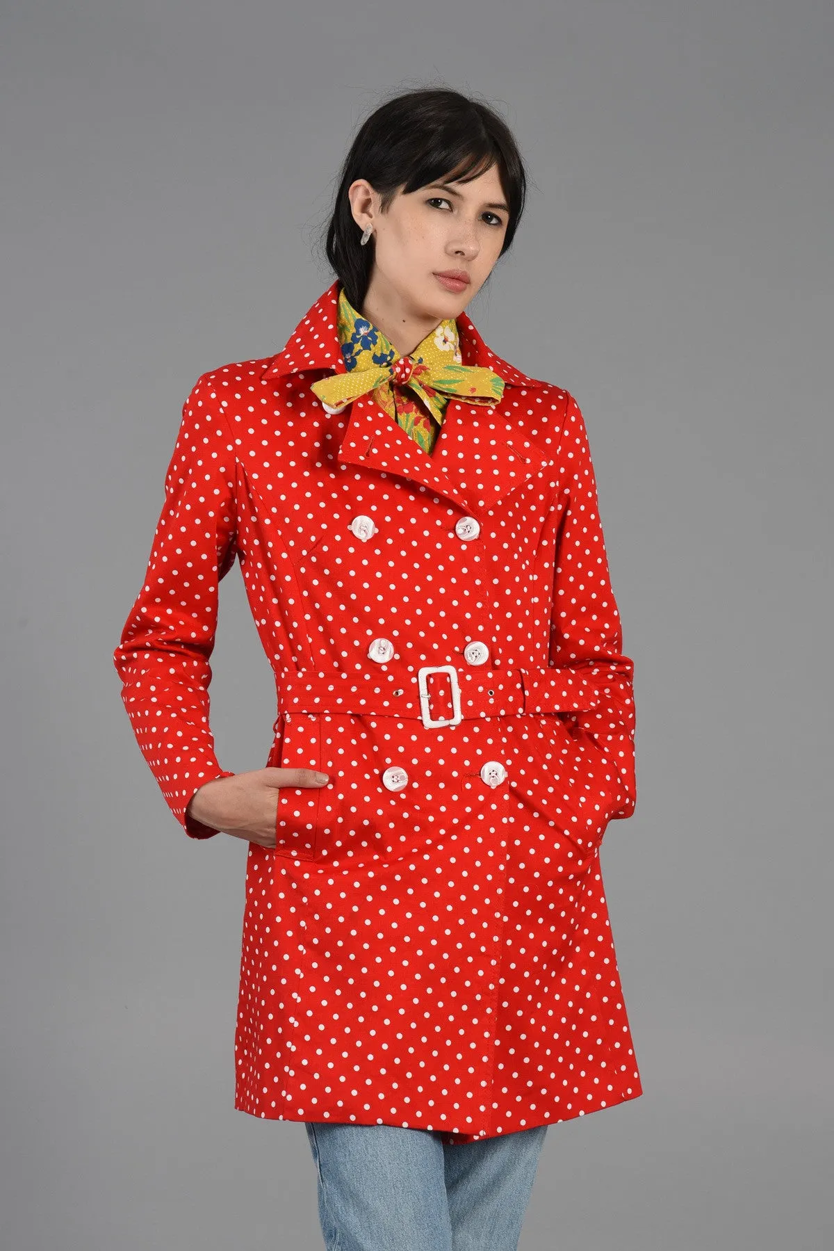 Max Mara Polkadot Trench Coat