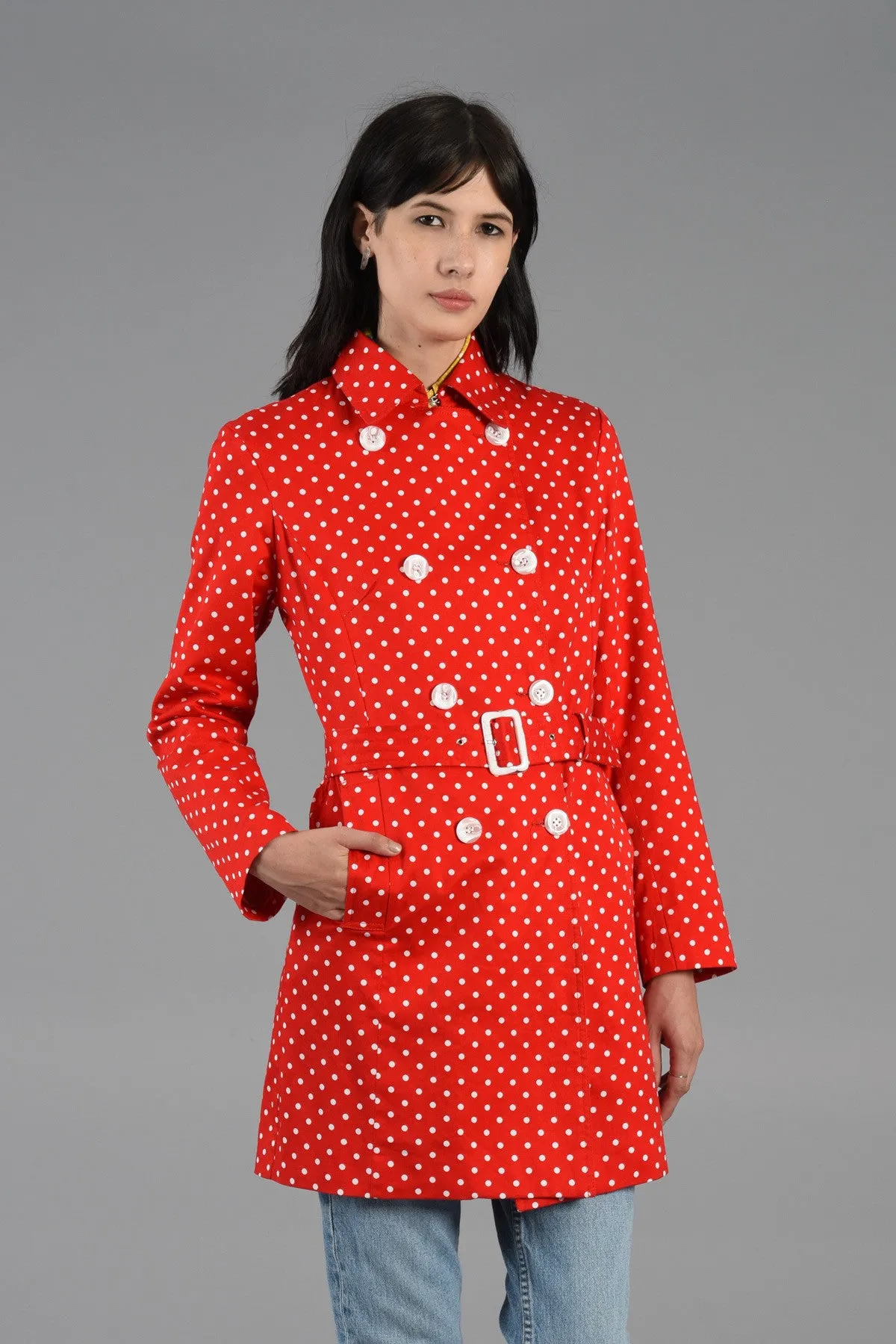 Max Mara Polkadot Trench Coat