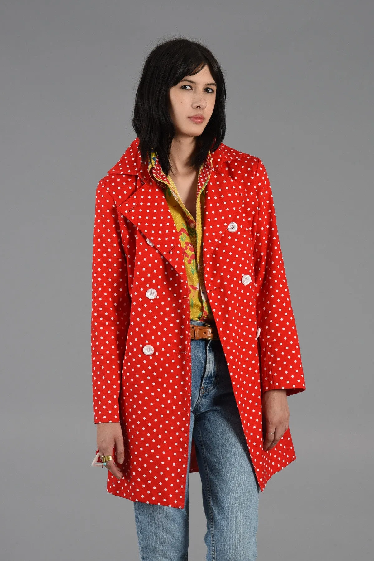 Max Mara Polkadot Trench Coat