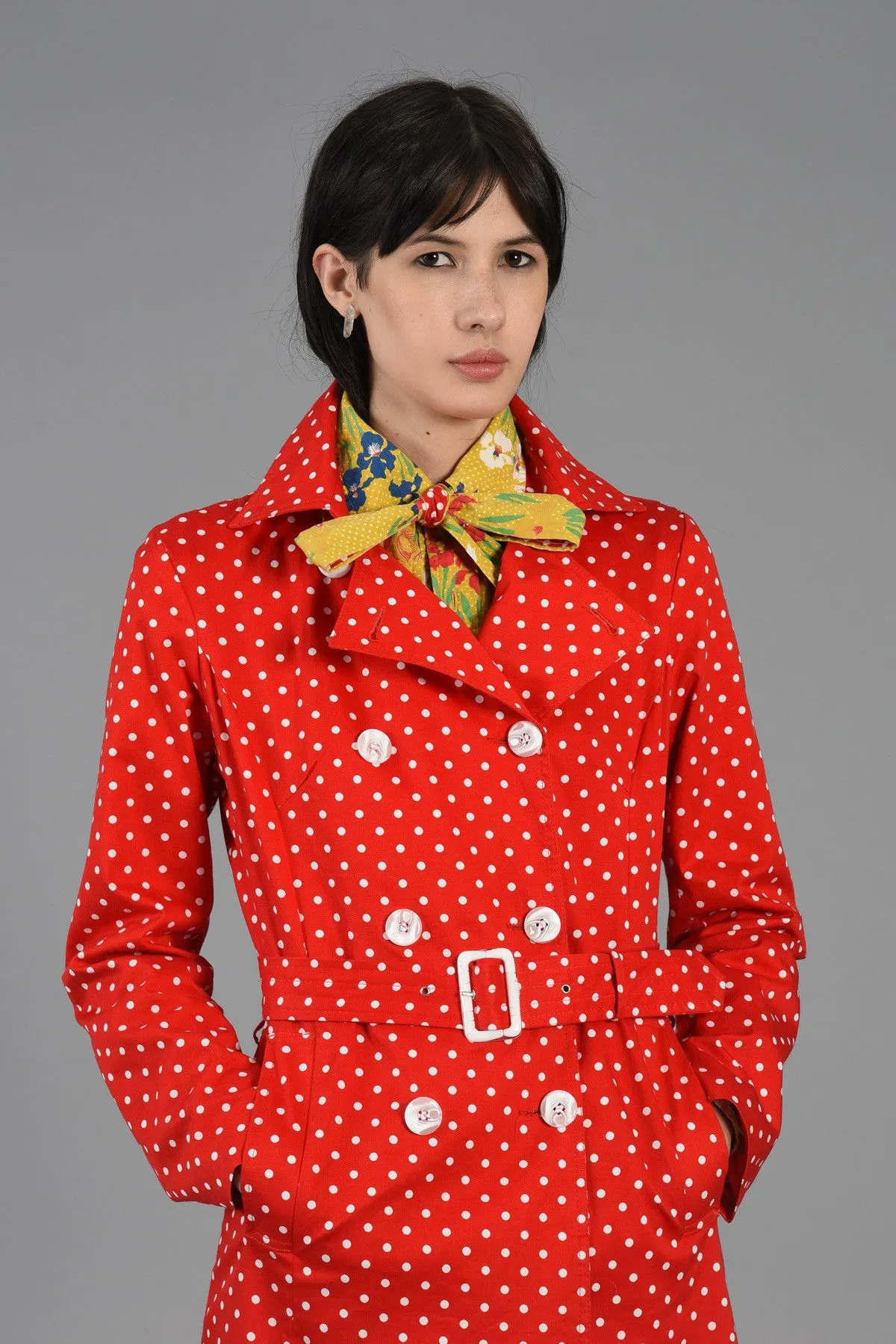 Max Mara Polkadot Trench Coat