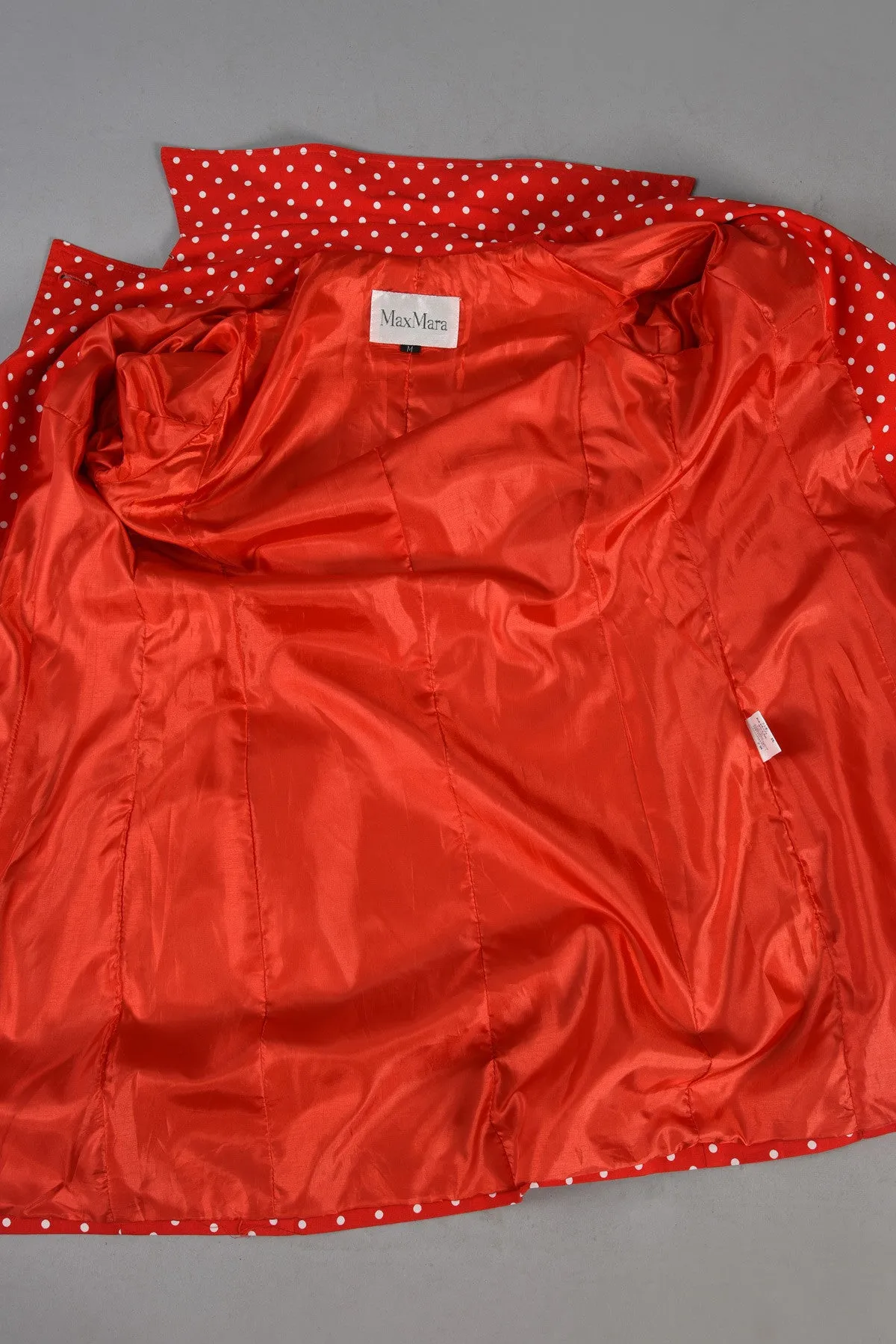 Max Mara Polkadot Trench Coat