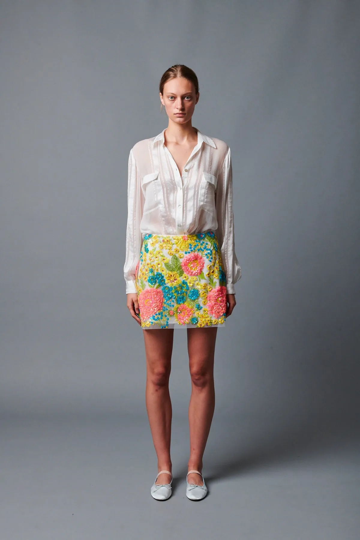 Ojai Flower Mini Skirt