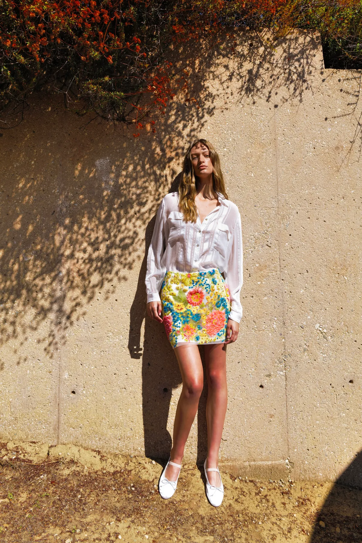 Ojai Flower Mini Skirt