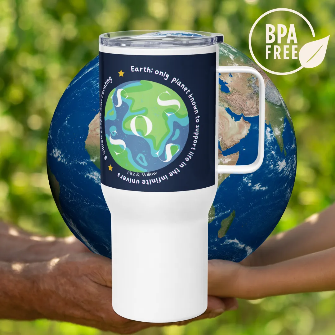 Protect our Planet, Travel mug with handle