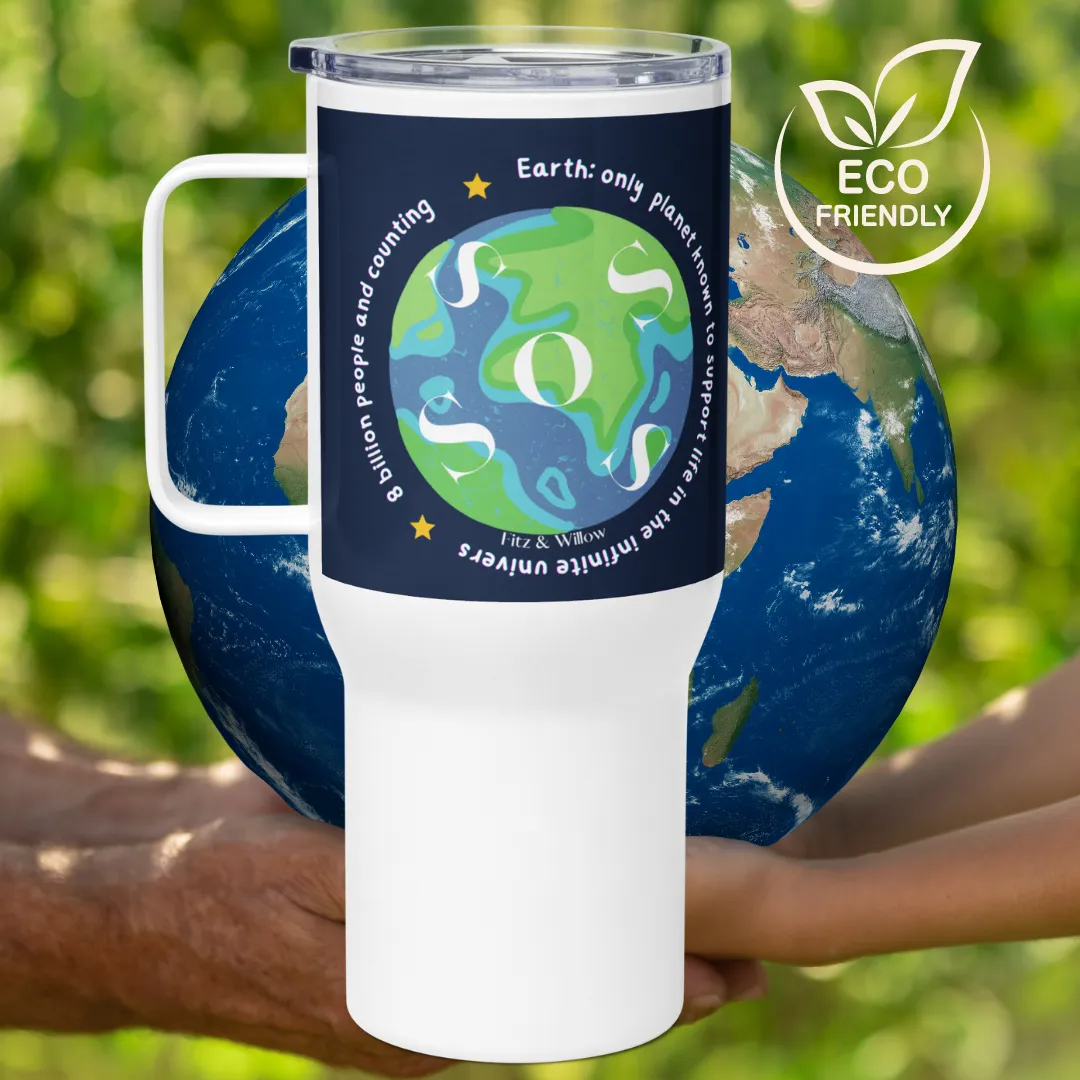 Protect our Planet, Travel mug with handle