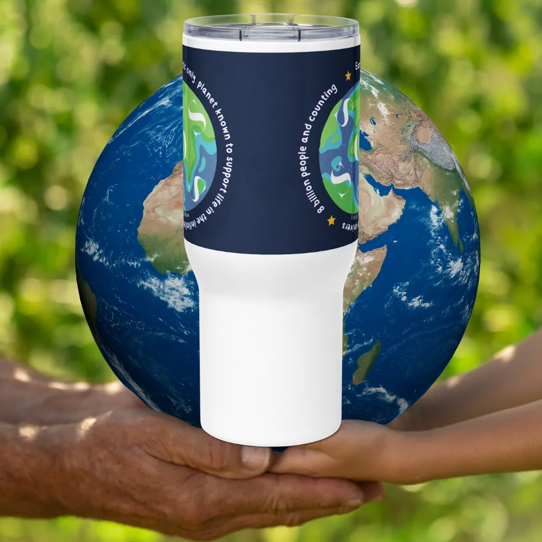 Protect our Planet, Travel mug with handle