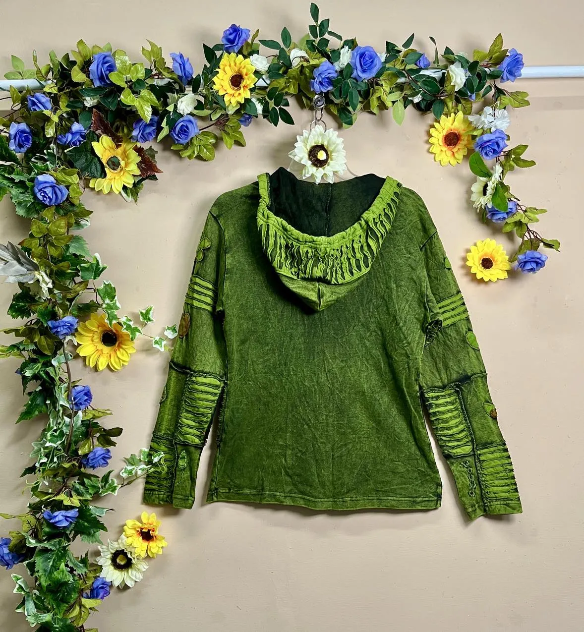 Razor-Cut Tie-Dye Hoodie