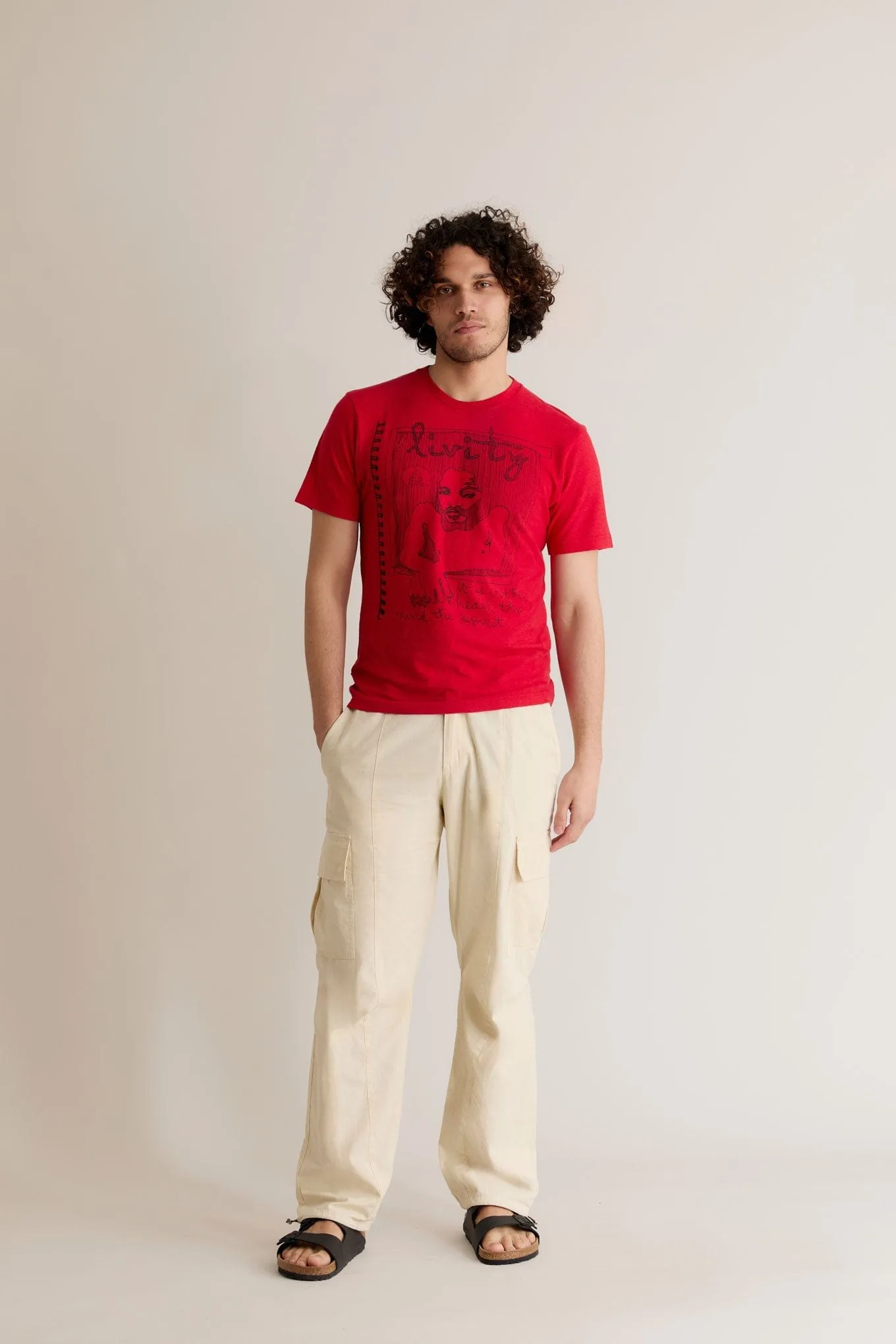 Spirit by Livity Men's Hemp T-Shirt | Red