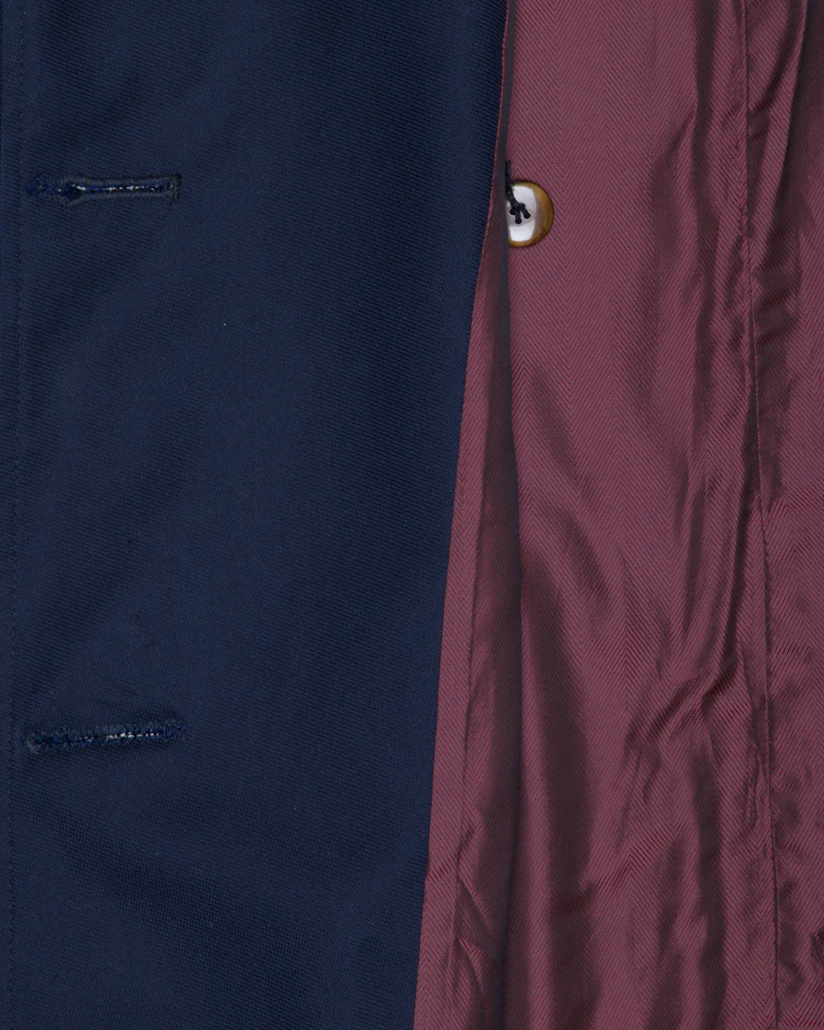 Tessuto bossi dark navy casual fit trench coat