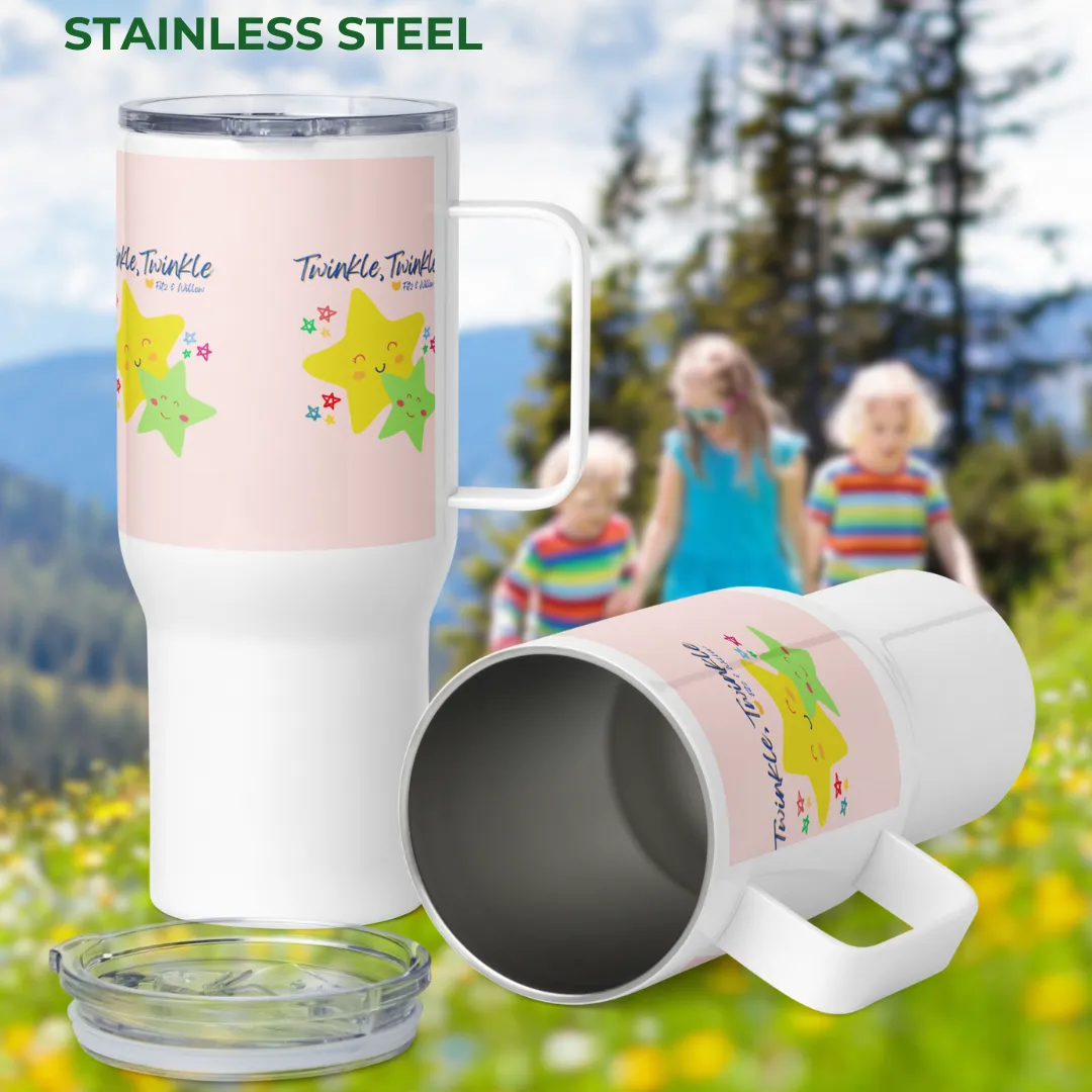Twinkle, Twinkle, Travel mug with a handle