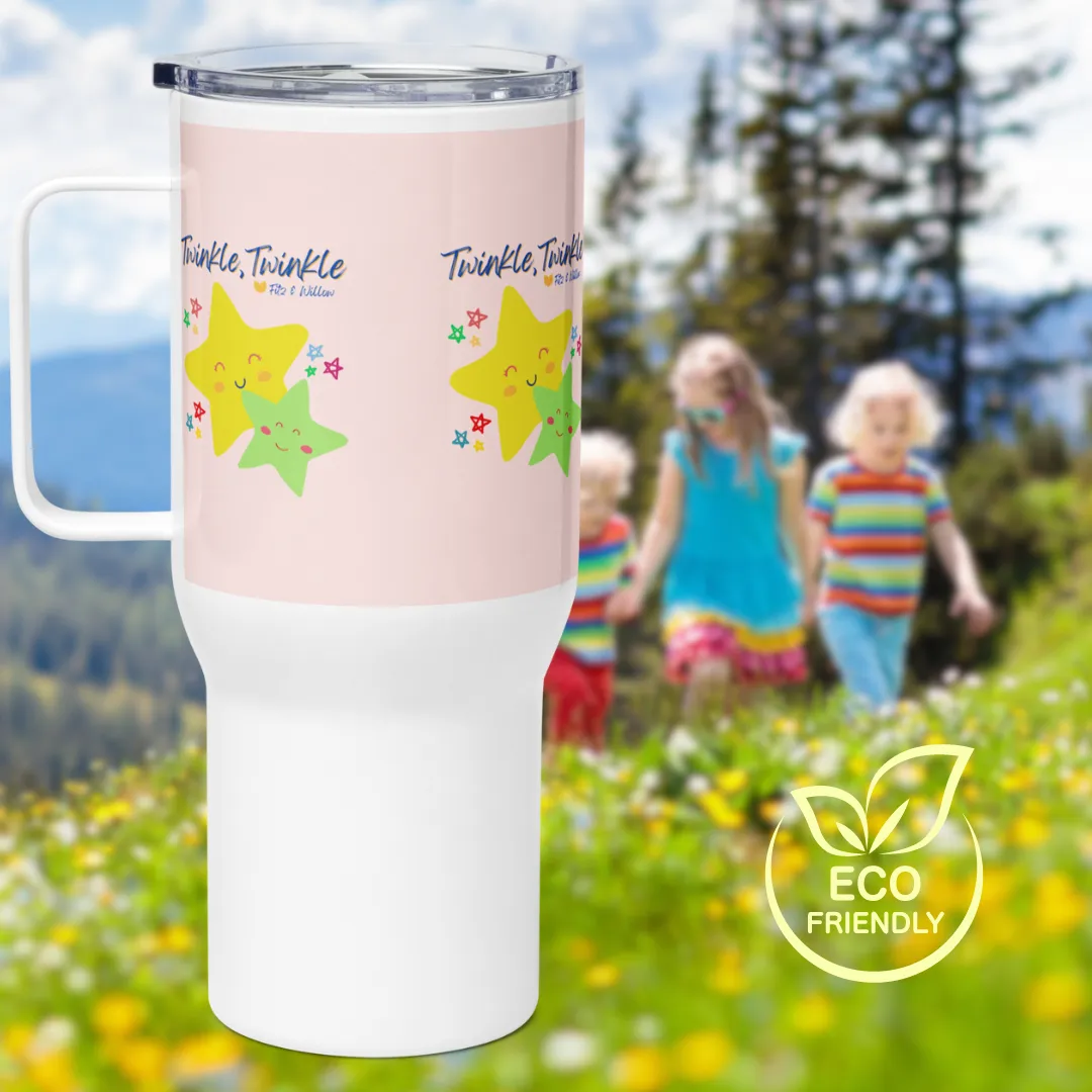 Twinkle, Twinkle, Travel mug with a handle
