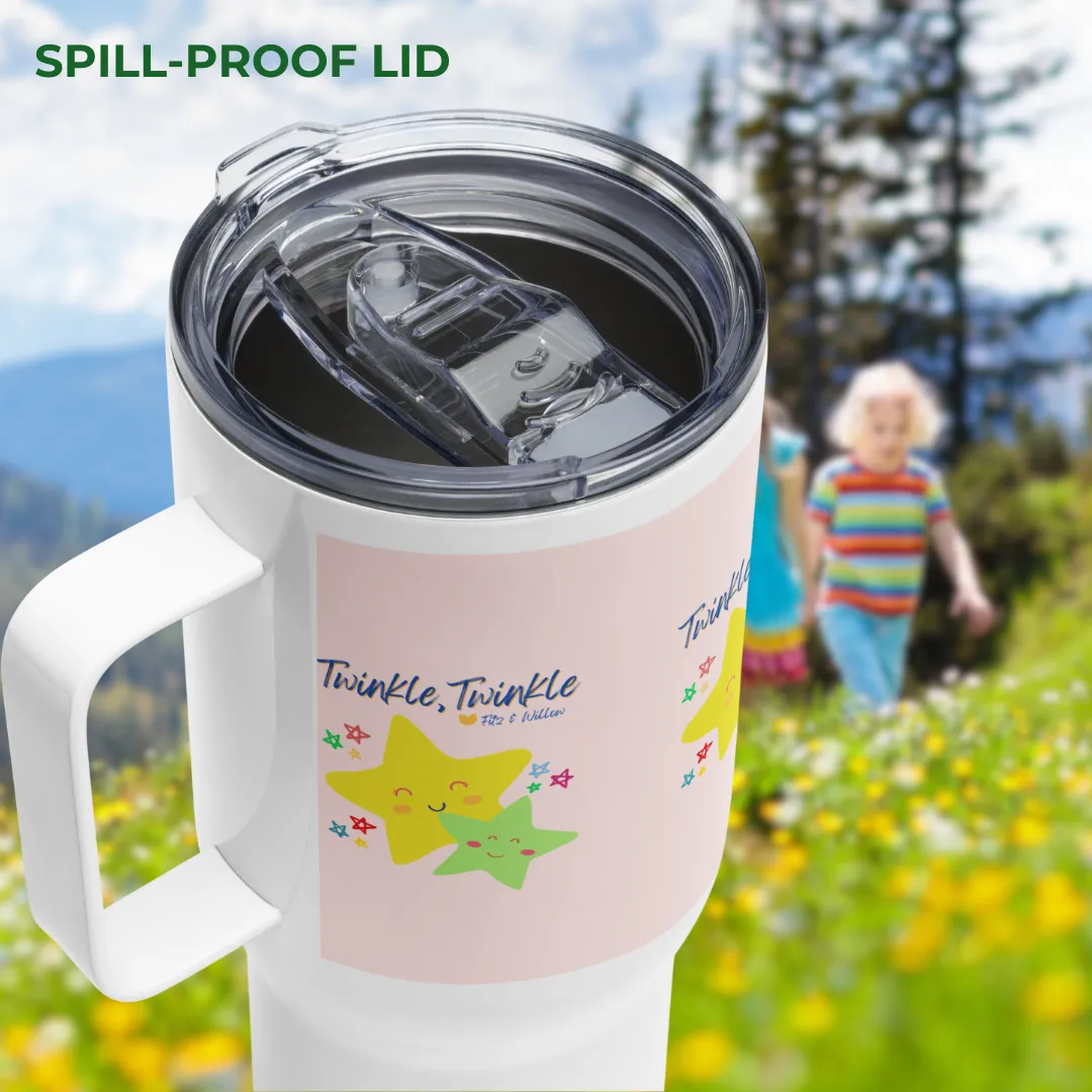 Twinkle, Twinkle, Travel mug with a handle
