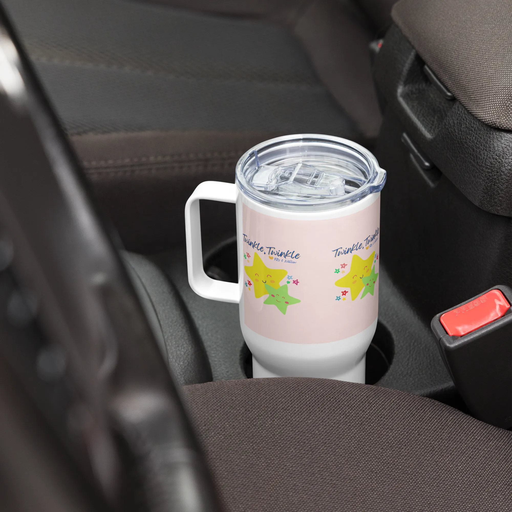 Twinkle, Twinkle, Travel mug with a handle