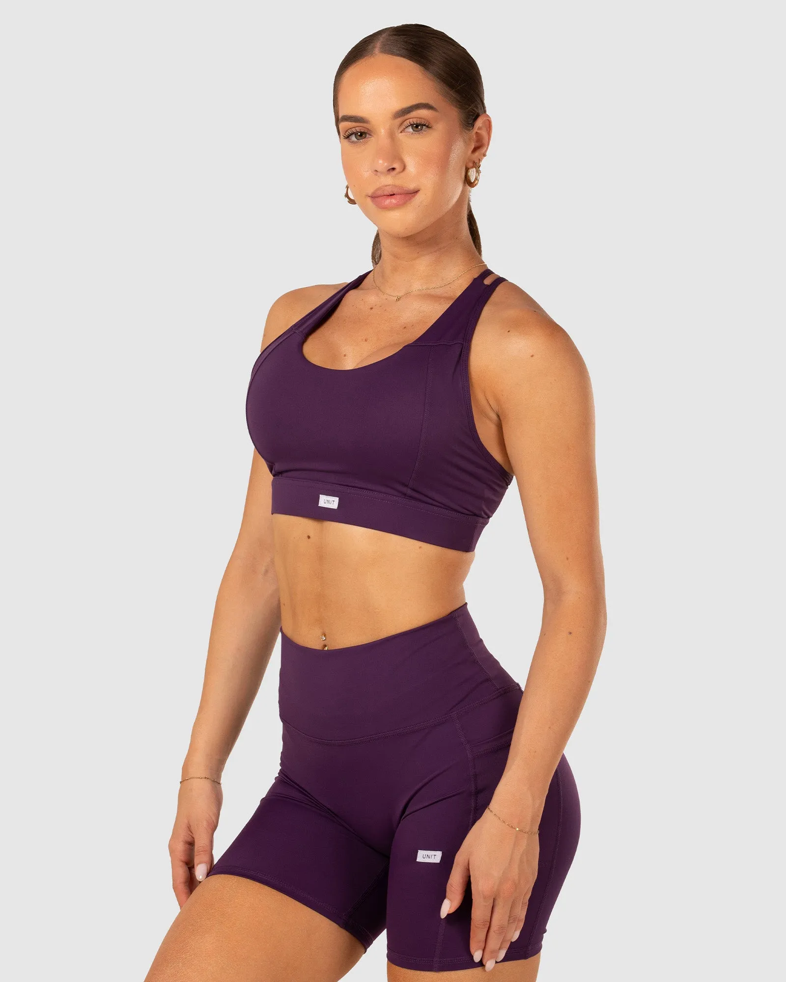 UNIT Ladies Glide Tight Fit Padded Sport Bra