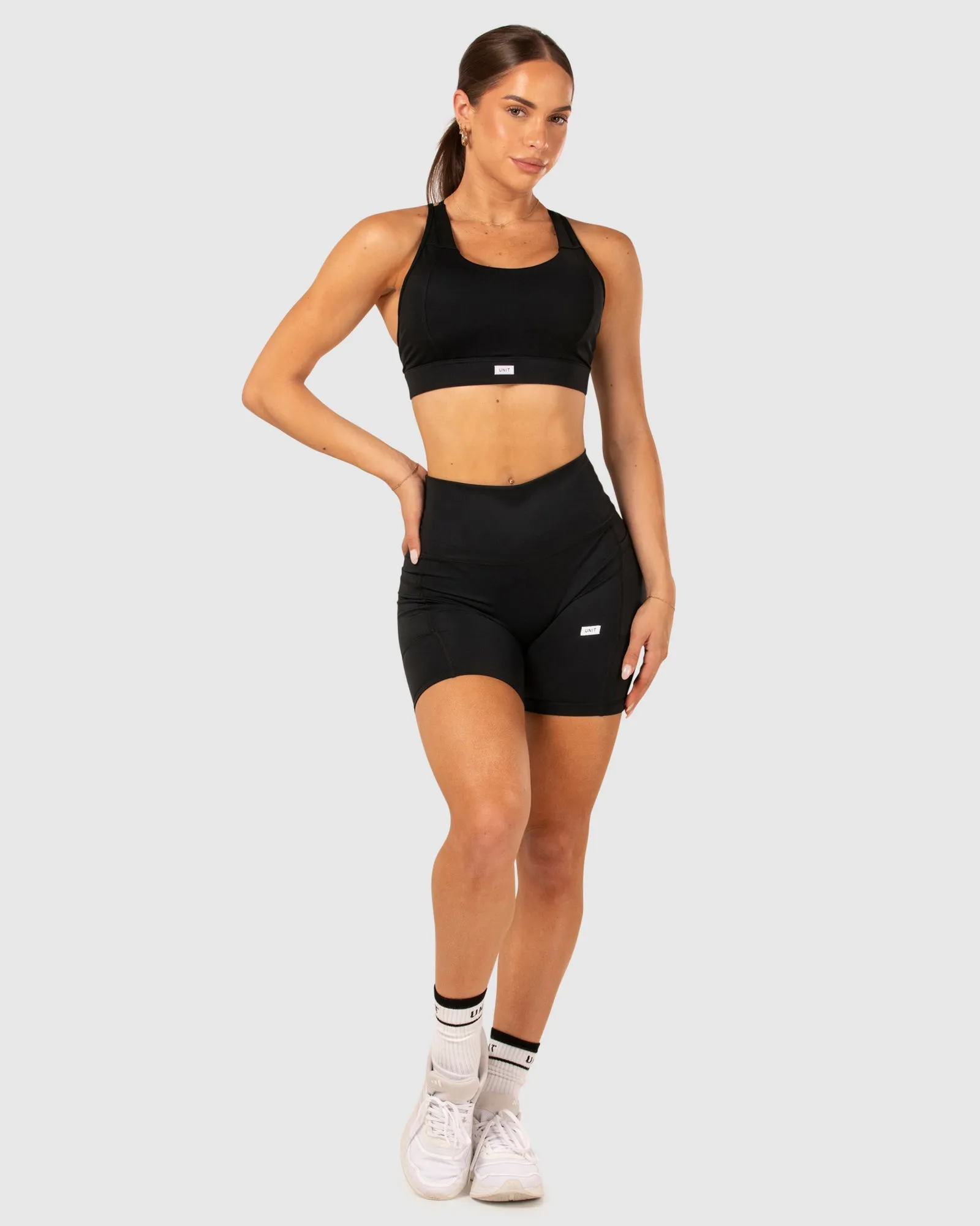 UNIT Ladies Glide Tight Fit Padded Sport Bra